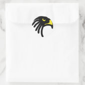 Adlerfalke Runder Aufkleber (Tasche)