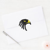 Adlerfalke Runder Aufkleber (Umschlag)