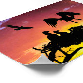 Adlerfamilie Poster (Ecke)