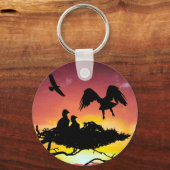 Adlerfamilie Schlüsselanhänger (Vorderseite)