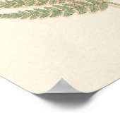 Adlerfarn Botanik-Studienposter Poster (Ecke)