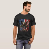 Adlerflagge 4. Juli T-Shirt (Vorne ganz)