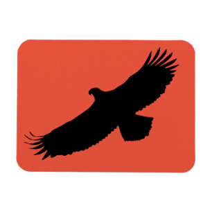Adlerfliege - Farbe - Text Magnet