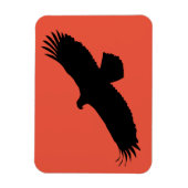 Adlerfliege - Farbe - Text Magnet (Vertikal)