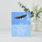 Adlerfliegen Einladung (Stehend Vorderseite)