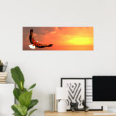 Adlerfliegen Poster (Heimbüro)