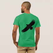 Adlerfliegender T - Shirt - Farbe auswählen (Schwarz voll)