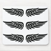 Adlerflügel Schwarzweiß-Mauspad Mousepad (Vorne)