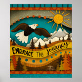 Adlergebirge Inspirierend Zitat Moderne Landschaft Poster (Vorne)