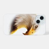 Adlergesicht iPhone 15 hülle (Rückseite (Horizontal))