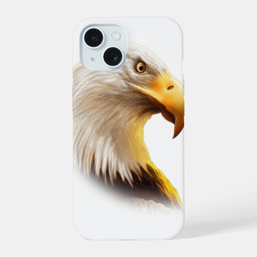 Adlergesicht iPhone 15 hülle (Rückseite)