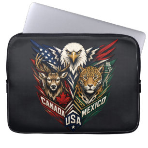 Adlerhirschjaguar Naturkunst Laptopschutzhülle