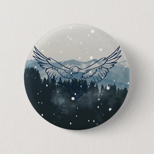 Adlerhorgel Button (Vorderseite)