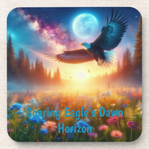 Adlerhorst am Morgenhimmel Getränkeuntersetzer