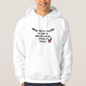 Adlerjäger-Zitat-Design Hoodie (Vorderseite)