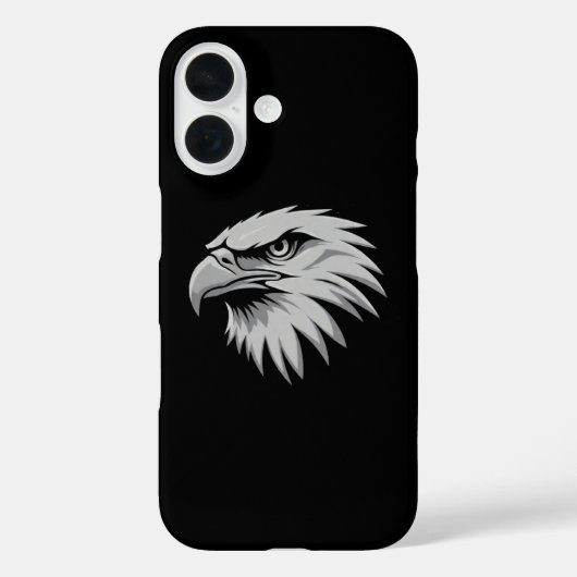 Adlerkopf kühnes Tierdesign, Männerstil Case-Mate iPhone Hülle (Rückseite)