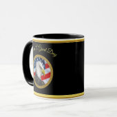 Adlerkopf und Goldfolie der amerikanischen Flagge Tasse (Vorderseite Links)