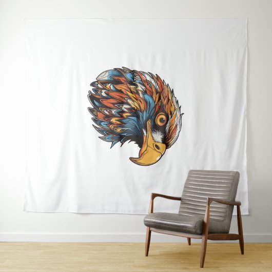 Adlerkopf Wandteppich (Beispiel (Horizontal))