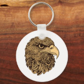 Adlerkopftier Schlüsselanhänger (Vorderseite)