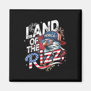 Adlerland der Rizz Funny Patriotic 4. Juli Magnet