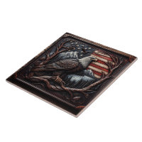 Adlerlogo mit amerikanischem Flaggendesign