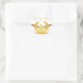 Adlerlogo Runder Aufkleber (Tasche)