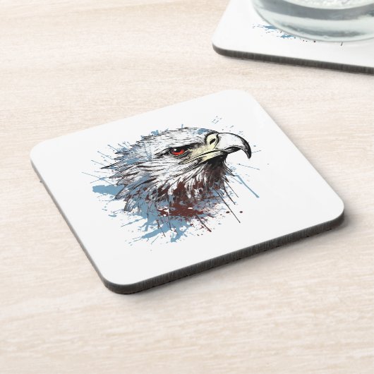 Adlermalerei Getränkeuntersetzer (Linke Seite)