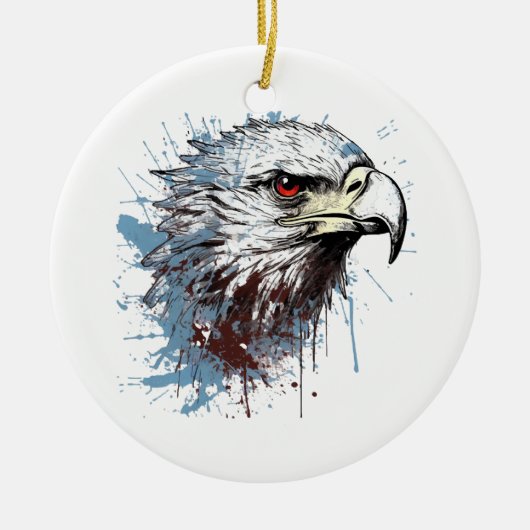 Adlermalerei Keramik Ornament (Vorne)