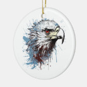 Adlermalerei Keramik Ornament (Links)