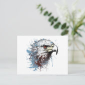 Adlermalerei Postkarte (Stehend Vorderseite)