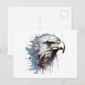 Adlermalerei Postkarte (Vorne/Hinten)