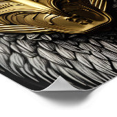 Adlermaske Akrylprint Poster (Ecke)