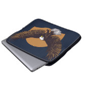 Adlermond Stift & Tinte zeichnend Laptopschutzhülle (Vorne Knopf)