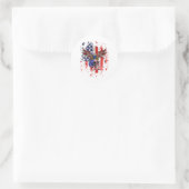 Adlermöwe Runder Aufkleber (Tasche)