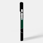 Adlernamenskript für schwarzen Smaragdgrün-Metall Case-Mate iPhone Hülle (Rückseite / Links)