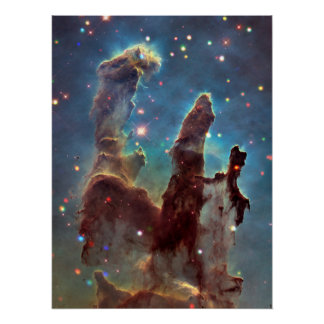 Adlernebel "Säulen der Schöpfung" - NGC 6611 Poster