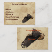 Adlerparchteffekt Visitenkarten Visitenkarte (Vorne/Hinten)