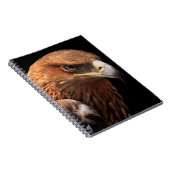 Adlerporträt abgeschieden auf Schwarzem Notizblock (Rechte Seite)