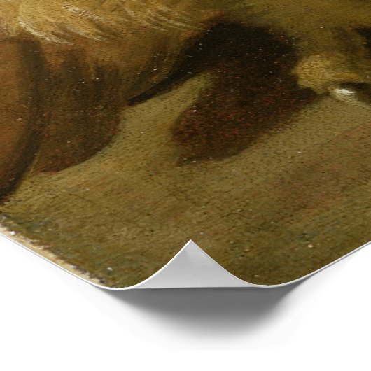 Adlerschüssel und Katze mit toten Ratten Poster (Ecke)