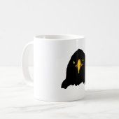 Adlerschwarzes Kaffeetasse (Vorderseite Links)