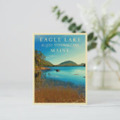 Adlersee, Maine Postkarte (Stehend Vorderseite)