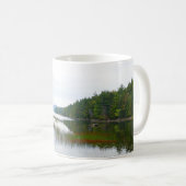 Adlersee und Blätter des Roten Apfels II Kaffeetasse (VorderseiteRechts)