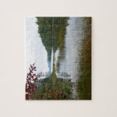 Adlersee und Blätter des Roten Apfels II Puzzle (Vertikal)