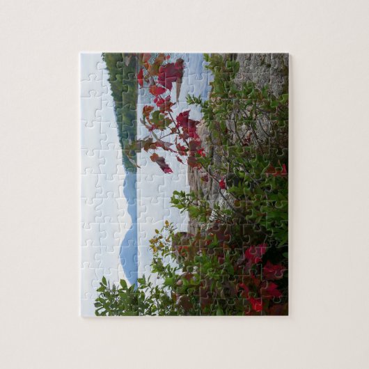 Adlersee und Rote Ahornfische Blätter Puzzle (Vertikal)