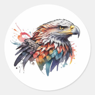 Adlerstickerdesign Runder Aufkleber
