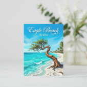 Adlerstrand Aruba Postkarte (Stehend Vorderseite)