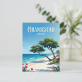 Adlerstrand Aruba Postkarte (Stehend Vorderseite)