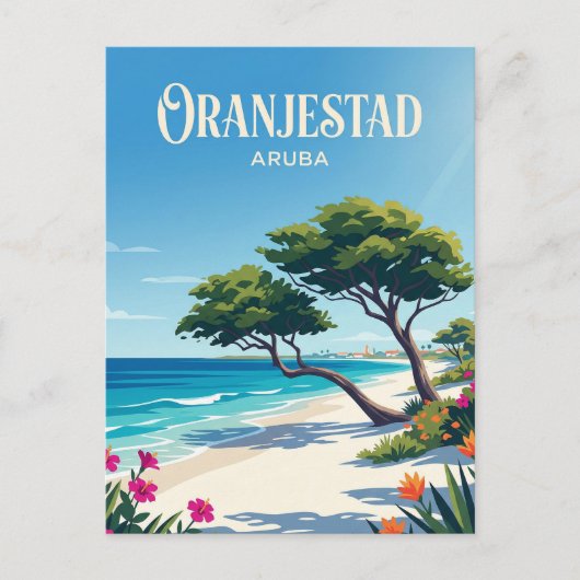 Adlerstrand Aruba Postkarte (Vorderseite)