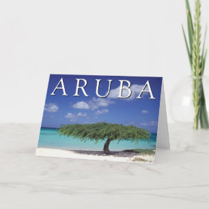 Adlerstrand   Karibik, Aruba Dankeskarte