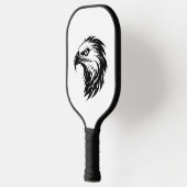 Adlervogel der Greifvogel-Silhouette Pickleball Schläger (Links)